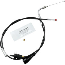 Black Vinyl Throttle/Idle Cable — 104 cm (41"), 90° elbow