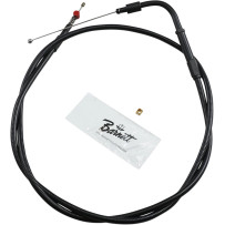 Stealth Series Throttle/Idle Cable — 94 cm (37"), +15.2 cm (6"), 90° elbow, Black