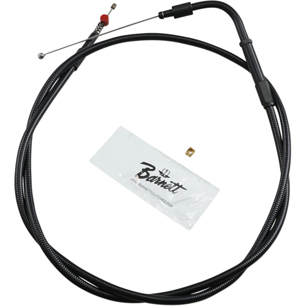 Stealth Series Throttle/Idle Cable — 94 cm (37"), +15.2 cm (6"), 90° elbow, Black