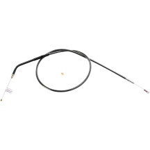 Black Pearl™ Braided Throttle/Idle Cable — 76 cm (30") housing, 12.1 cm (4-3/4") travel, 45° elbow