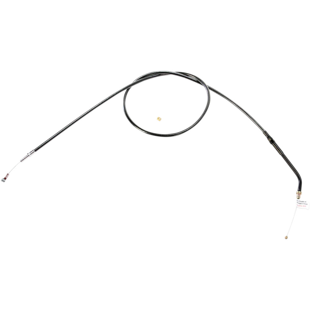 Black Pearl™ Braided Throttle/Idle Cable — 101.5 cm (39-7/8"), Idle, 45° elbow, Black