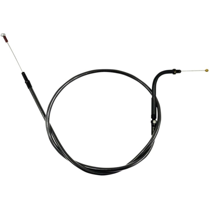 Cable trenzado Midnight para manillar de ralentí — 12"–14", 138 cm funda, Negro