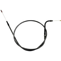 Cable de Ralentí Trenzado Midnight para Manillar — 38–43 cm (15"–17"), 141.5 cm carcasa, 11.1 cm recorrido, Negro