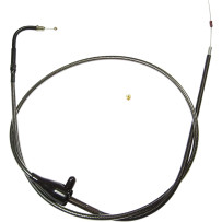 Black Pearl™ Braided Throttle/Idle Cable — 119 cm (46-7/8"), Black