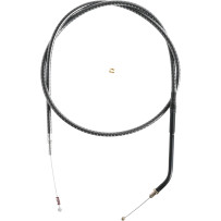 KARBONFIBR Braided Throttle/Idle Cable — 36" housing, Idle type, 4-3/4" travel, Silver