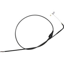 KARBONFIBR Braided Throttle/Idle Cable — 89 cm (35-1/8"), 12.4 cm (4-7/8"), 90°