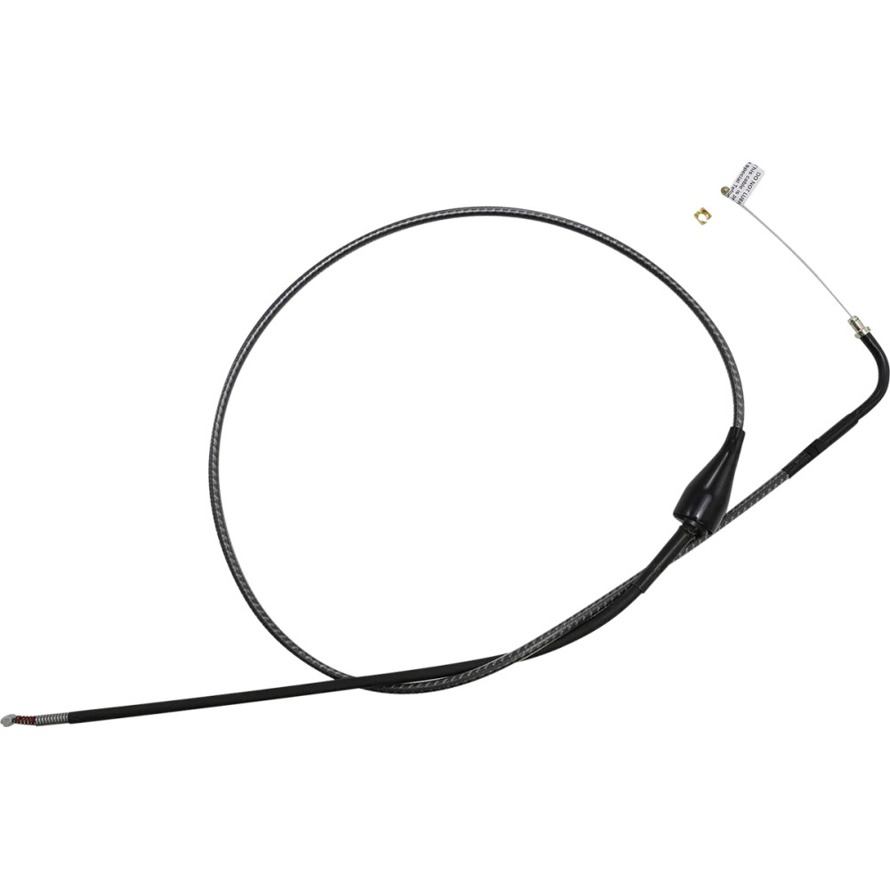 KARBONFIBR Braided Throttle/Idle Cable — 89 cm (35-1/8"), 12.4 cm (4-7/8"), 90°