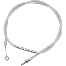 Armor Coat Braided Stainless Steel Clutch Cable — 156 cm (61-1/2"), 51 mm (2"), Chrome