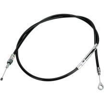 High-Efficiency Black Vinyl Clutch Cable — 151 cm housing, 65 mm travel, +15.2 cm (6")