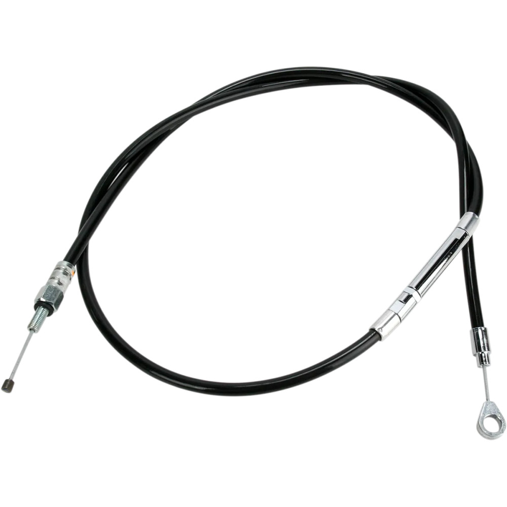 High-Efficiency Black Vinyl Clutch Cable — 151 cm housing, 65 mm travel, +15.2 cm (6")