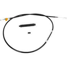 High-Efficiency Black Vinyl Clutch Cable — +15.2 cm, 165 cm housing, 65 mm travel