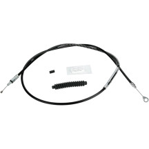 High-Efficiency Black Vinyl Clutch Cable — 68-1/4" housing, +6" length, 70 mm travel