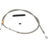 High-Efficiency Stainless Steel Clutch Cable for Harley-Davidson — Standard, 70 mm travel, 162 cm overall, Silver