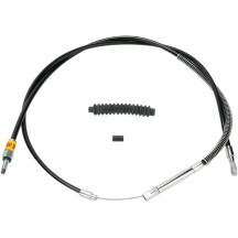 High-Efficiency Black Vinyl Clutch Cable — 67.5 in housing, +6 in size, 70 mm travel, Black