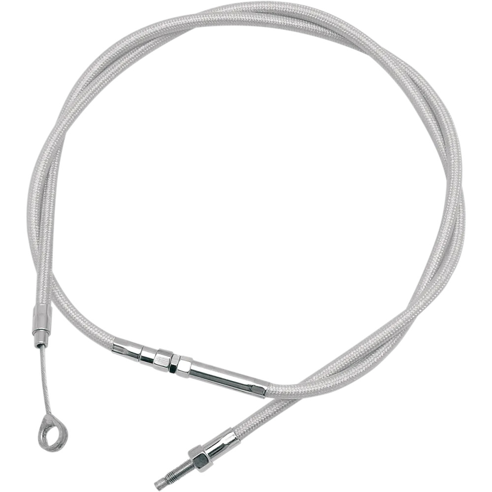 Armor Coat Braided Stainless Steel Clutch Cable — 179.5 cm (70-3/4") length, 152 mm travel, chrome