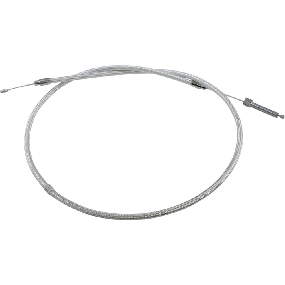 High-Efficiency Braided Sterling Chromite II® Clutch Cable — 133.5 cm (52-9/16"), Ape Hanger, Chrome