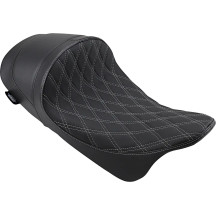 EZ-ON Mount Forward Low Solo Seat — 23" overall, 14" driver length, 13" width, 5-1/2" thick, Black