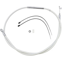 High-Efficiency Braided Sterling Chromite II® Clutch Cable — Housing 144 cm (56-3/4"), Travel 68 mm (2-11/16"), Chrome