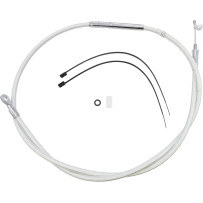 High-Efficiency Braided Sterling Chromite II® Clutch Cable — Housing 144 cm (56-3/4"), Travel 68 mm (2-11/16"), Chrome