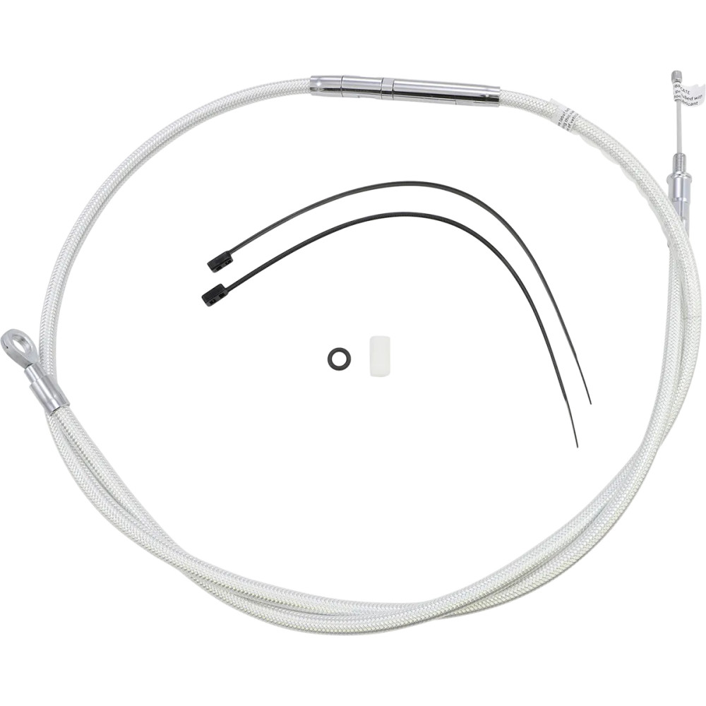 High-Efficiency Braided Sterling Chromite II® Clutch Cable — Housing 144 cm (56-3/4"), Travel 68 mm (2-11/16"), Chrome
