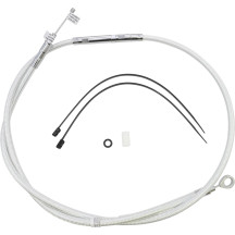 High-Efficiency Braided Sterling Chromite II® Clutch Cable — Housing 67-1/4 in, Adjuster 23-1/2 in, Travel 2-9/16 in