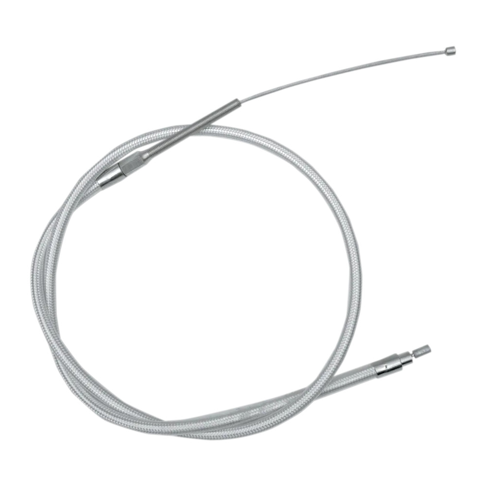 High-Efficiency Braided Sterling Chromite II® Clutch Cable — 47-1/16 in housing, 6-11/16 in travel, Chrome