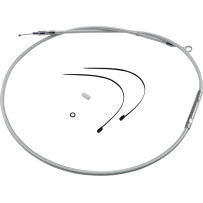 High-Efficiency Braided Sterling Chromite II® Clutch Cable — Housing 174.5 cm, Travel 71 mm, Adjuster 83.5 cm, Chrome