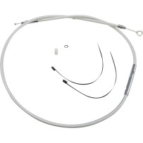 High-Efficiency Braided Sterling Chromite II® Clutch Cable — Housing 164.5 cm (64-11/16"), Travel 71 mm (2-13/16"), Chrome