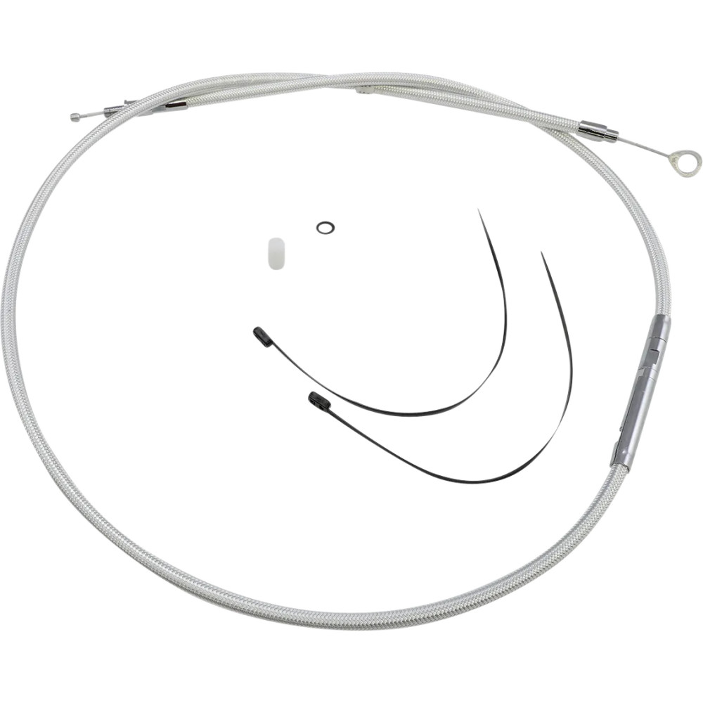 High-Efficiency Braided Sterling Chromite II® Clutch Cable — Housing 169.5 cm (66-11/16"), Travel 71 mm (2-13/16"), Adjuster 64.