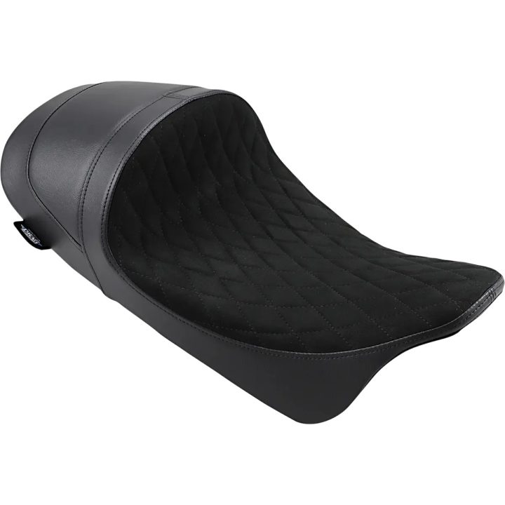 EZ-ON Mount Forward Low Solo Seat — 23" overall length, 13" driver width, Black