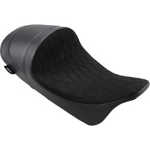 EZ-ON Mount Forward Low Solo Seat — 23" overall length, 13" driver width, Black