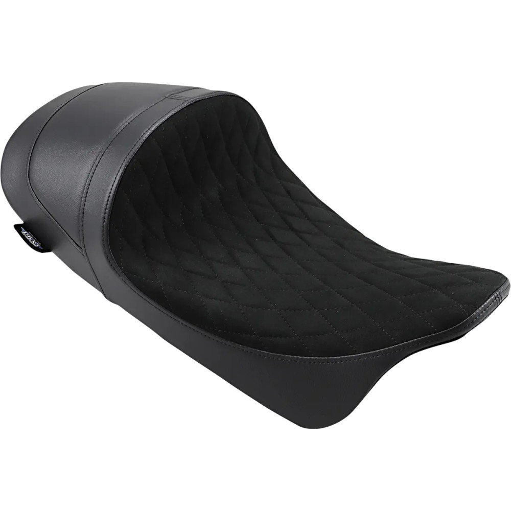 EZ-ON Mount Forward Low Solo Seat — 23" overall length, 13" driver width, Black