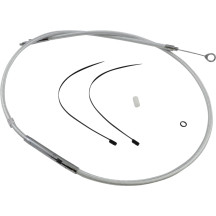 High-Efficiency Braided Sterling Chromite II® Clutch Cable — Housing 179.5 cm, Travel 71 mm, Adjuster 83.5 cm, Chrome