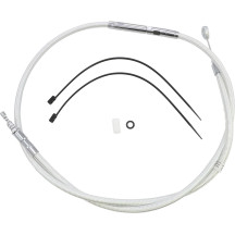 High-Efficiency Braided Sterling Chromite II® Clutch Cable — 146.5 cm housing, 83.5 cm adjuster, 71 mm travel