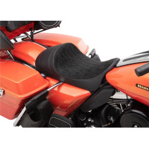 EZ-ON Mount Forward Low Solo Seat — 23" overall length, 13" driver width, Black
