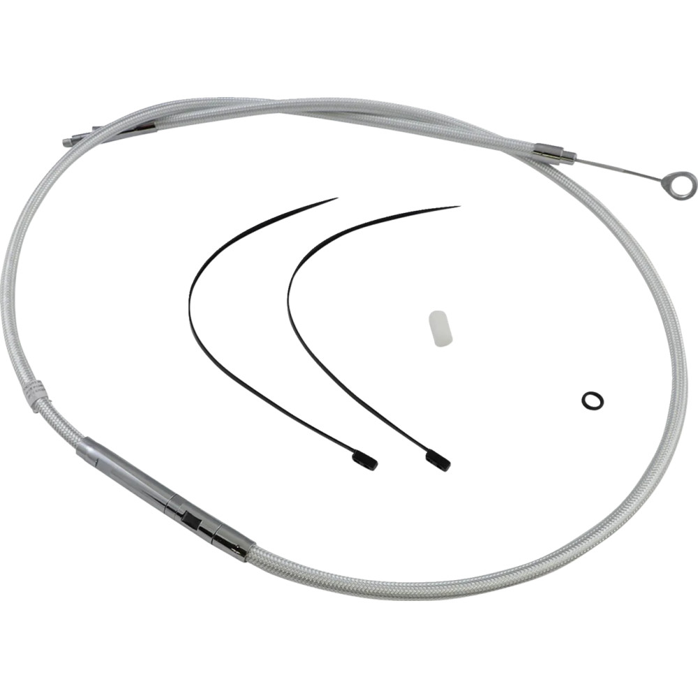 High-Efficiency Braided Sterling Chromite II® Clutch Cable — 64-11/16" housing, 25-7/16" adjuster, 3-1/8" travel