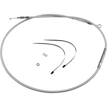 High-Efficiency Braided Sterling Chromite II® Clutch Cable — Housing length 66-11/16" (169.5 cm), Chrome