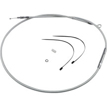 High-Efficiency Braided Sterling Chromite II® Clutch Cable — Adjuster 25-7/16 in, Housing 62-11/16 in, Travel 3-1/8 in