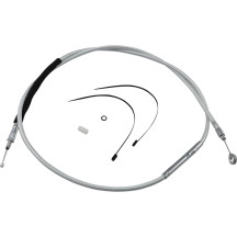 High-Efficiency Braided Sterling Chromite II® Clutch Cable — 160 cm (62-15/16") housing, 89 mm (3-1/2") travel, Chrome