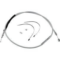 High-Efficiency Braided Sterling Chromite II® Clutch Cable — 160 cm (62-15/16") housing, 89 mm (3-1/2") travel, Chrome