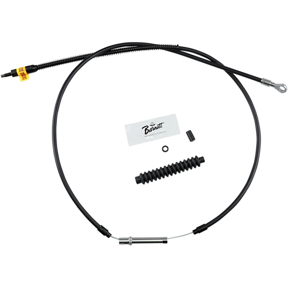 High-Efficiency Black Vinyl Clutch Cable — 162.5 cm (64"), center adjuster