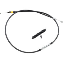 High-Efficiency Black Vinyl Clutch Cable — 157.5 cm (62"), center adjuster