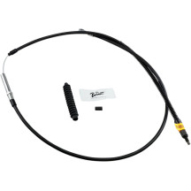 High-Efficiency Black Vinyl Clutch Cable — 160 cm (63"), +15.2 cm (6")