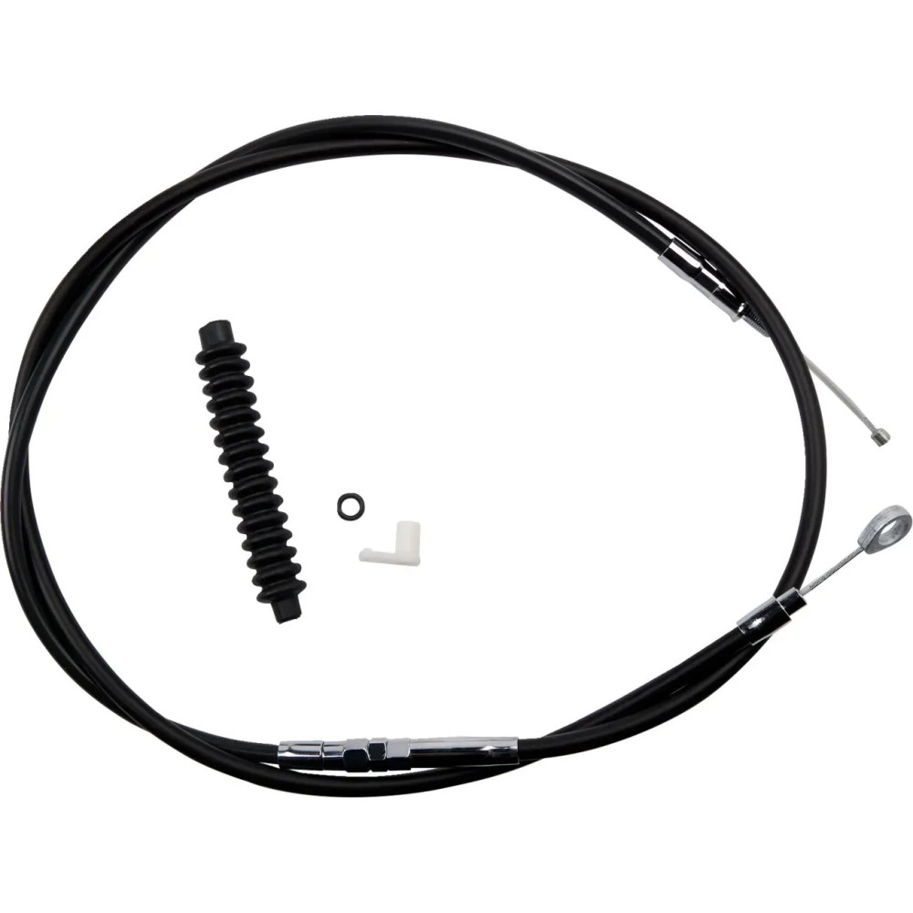 High-Efficiency Black Vinyl Clutch Cable — Housing 72-11/16" , Adjuster 25-7/16" , Travel 3-7/8"