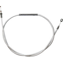 High-Efficiency Braided Sterling Chromite II® Clutch Cable — 78-11/16" housing, 25-7/16" adjuster, 3-1/2" travel, Chrome