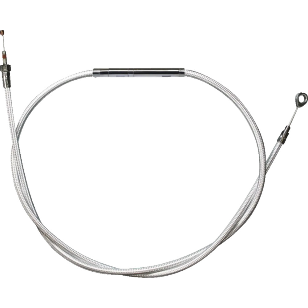 High-Efficiency Braided Sterling Chromite II® Clutch Cable — 78-11/16" housing, 25-7/16" adjuster, 3-1/2" travel, Chrome