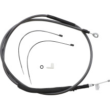 High-Efficiency Black Pearl™ Clutch Cable — 195 cm housing, 89 mm travel, Black