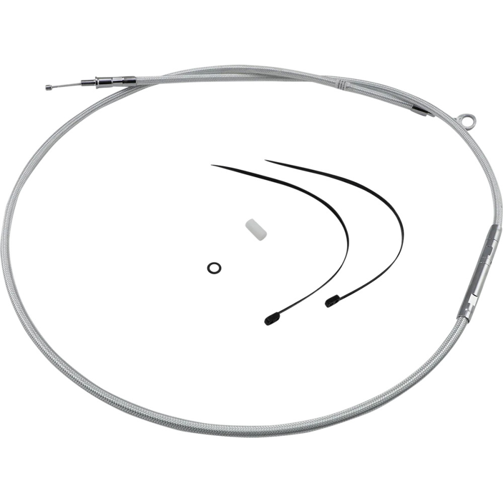 High-Efficiency Braided Sterling Chromite II® Clutch Cable — Housing 59-1/4 in, Travel 2-13/16 in, Ape Hanger fit