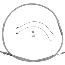High-Efficiency Braided Sterling Chromite II® Clutch Cable — Housing length 160 cm (63"), Travel 71 mm (2-13/16")