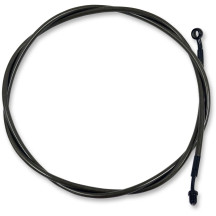 Cable de embrague trenzado Midnight — funda 77", recorrido 70 mm, para ape hanger 18–20", Negro